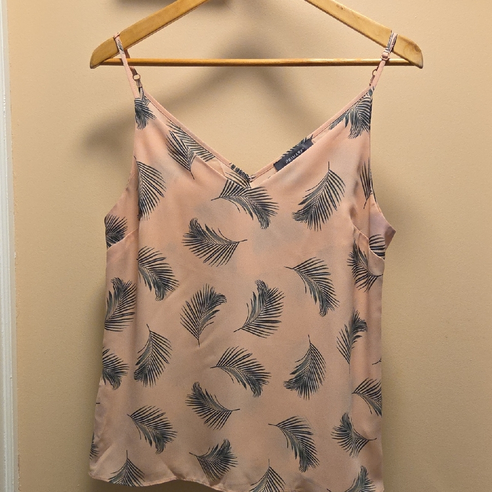 Primark Blush Pink Feather Print Camisole